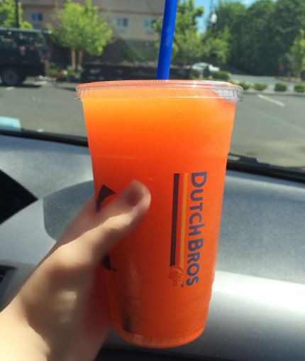 Dutch Bros Peach Energy Drink
